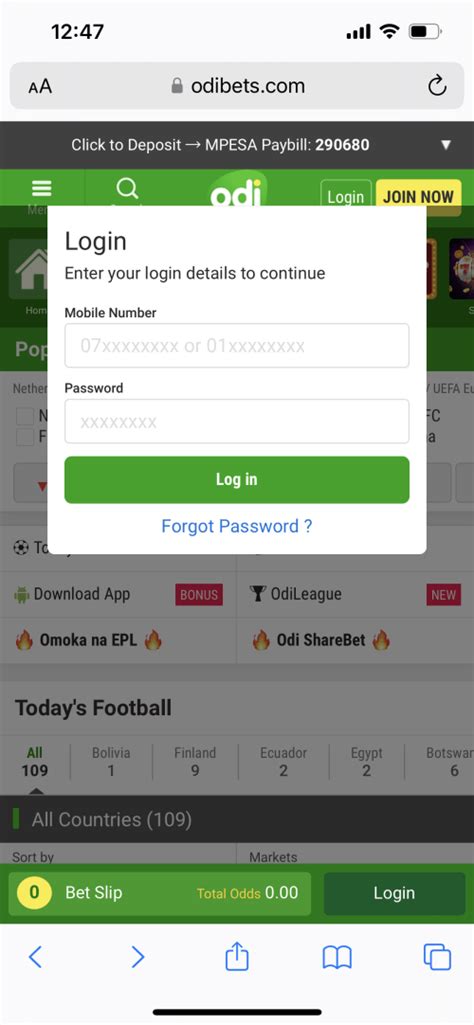 odibets login|Login to Your OdiBets Account: Welcome Bonus & Registration Guide 2.